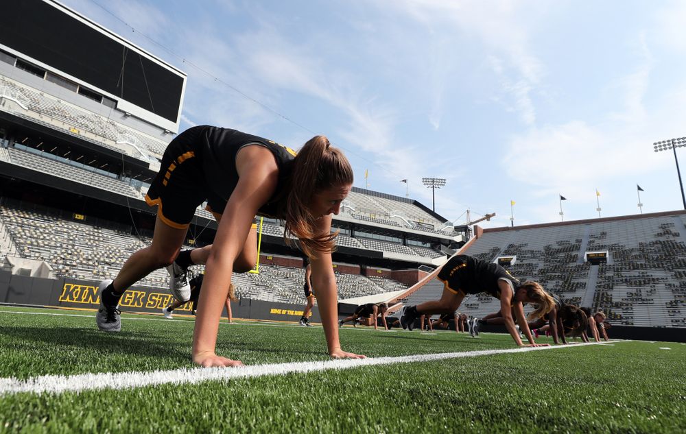 The Iowa WomenÕs Basketball Team participates in the The Program Tuesday, September 17, 2019 at Kinnick Stadium (Brian Ray/hawkeyesports.com)