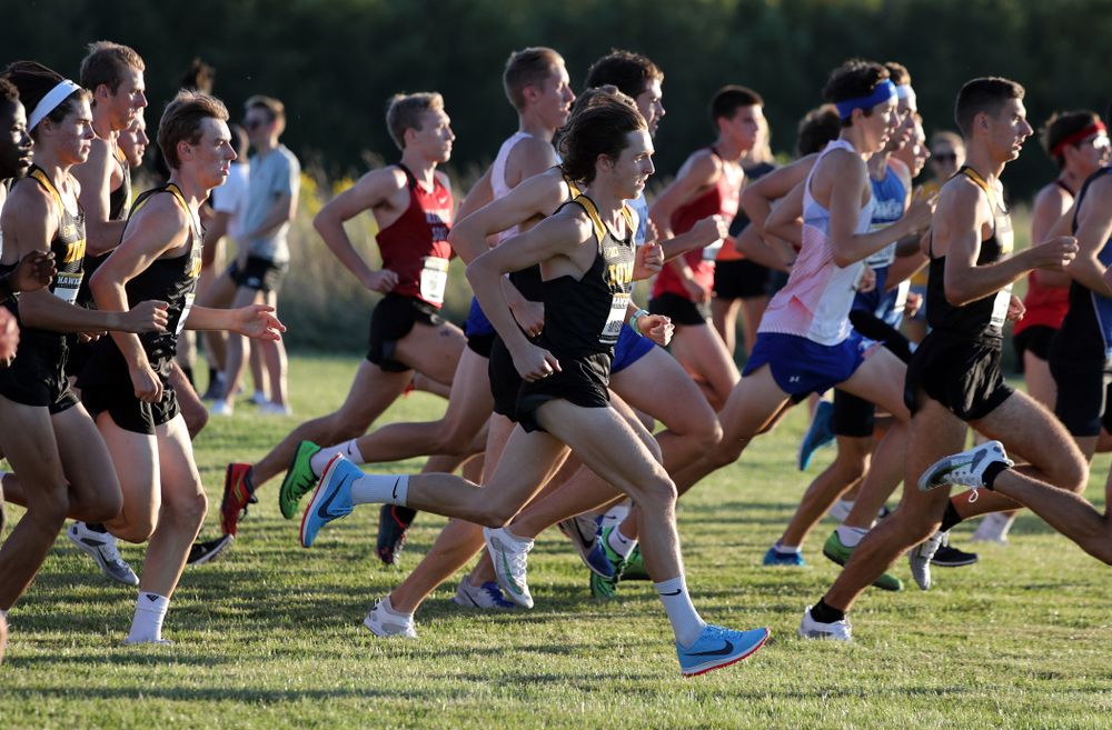 IowaÕs Nathan Mylenek runs in the 2019 Hawkeye Invitational Friday, September 6, 2019 at the Ashton Cross Country Course. (Brian Ray/hawkeyesports.com)