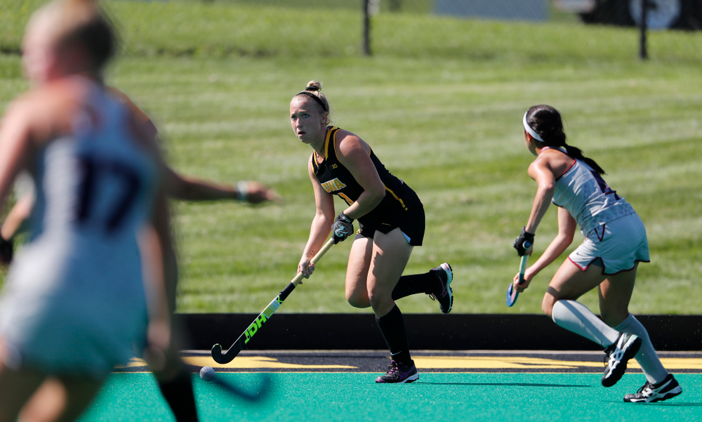 Iowa Hawkeyes Makenna Grewe (4) against the Penn Quakers Friday, September 14, 2018 at Grant Field. (Brian Ray/hawkeyesports.com)