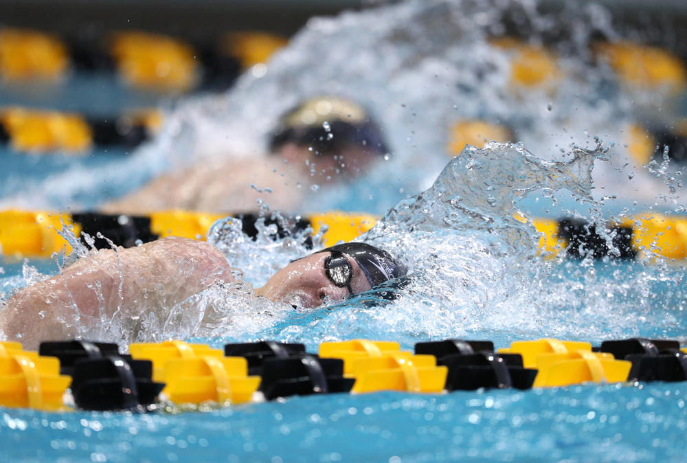 Iowa's Mateusz Arndt swims in the preliminaries of the 500-yard freestyle during the 2019 Big Ten Swimming and Diving Championships Thursday, February 28, 2019 at the Campus Wellness and Recreation Center. (Brian Ray/hawkeyesports.com)