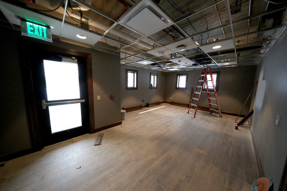 The lower level of the Nagle Family Clubhouse Tuesday, January 28, 2020 at Finkbine Golf Course in Iowa City. (Brian Ray/hawkeyesports.com)