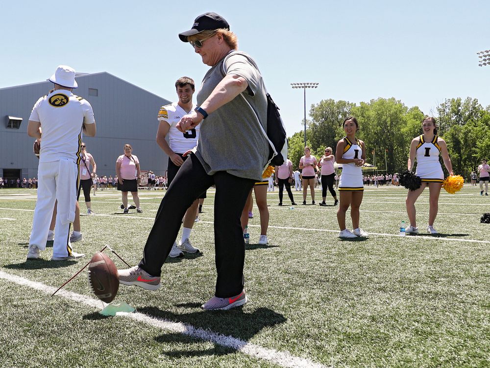 The Ladies Football Academy at the Hansen Football Performance Center in Iowa City on Saturday, Jun 8, 2019. (Stephen Mally/hawkeyesports.com)
