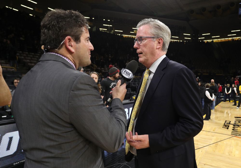 Iowa Hawkeyes head coach Fran McCaffery against the Indiana Hoosiers Friday, February 22, 2019 at Carver-Hawkeye Arena. (Brian Ray/hawkeyesports.com)