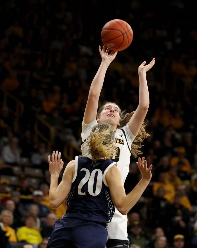 Iowa Hawkeyes guard Kate Martin (20) against Penn State Saturday, February 22, 2020 at Carver-Hawkeye Arena. (Brian Ray/hawkeyesports.com)