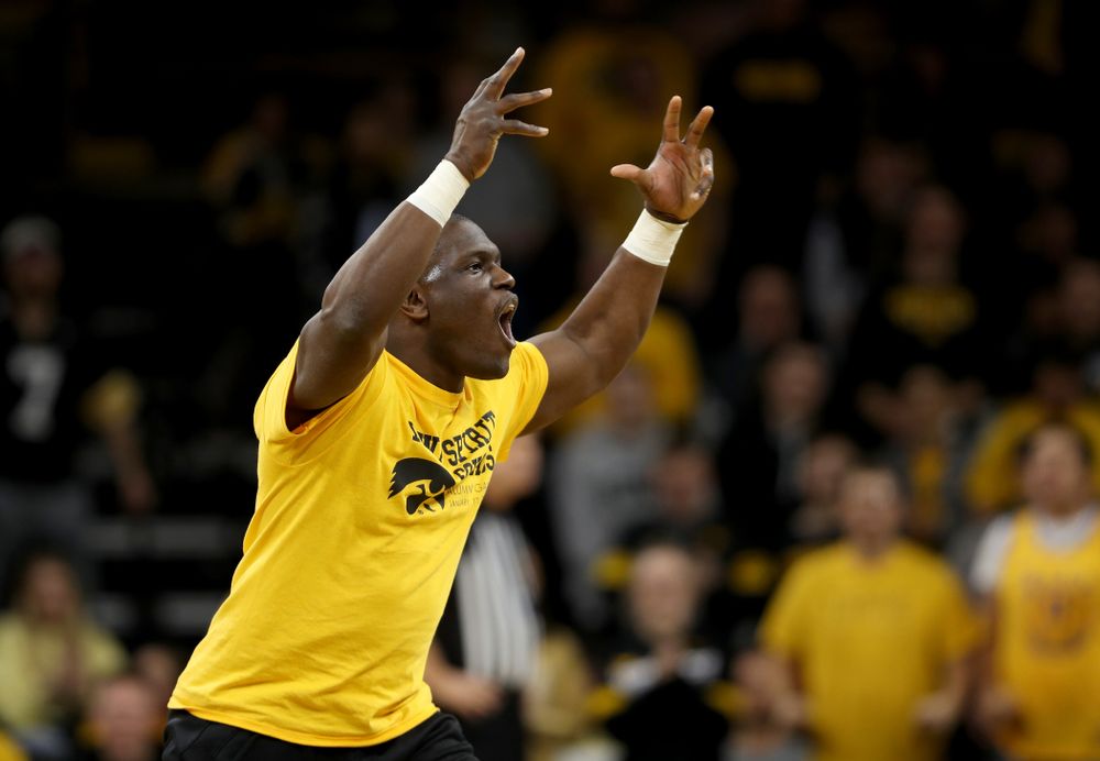 Oz against the Michigan Wolverines Friday, January 17, 2020 at Carver-Hawkeye Arena. (Brian Ray/hawkeyesports.com)