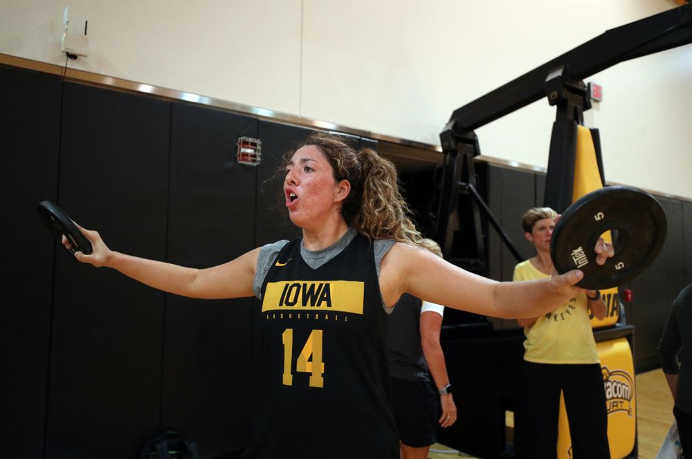 The Iowa WomenÕs Basketball Team participates in the The Program Wednesday, September 18, 2019 at Kinnick Stadium (Brian Ray/hawkeyesports.com)