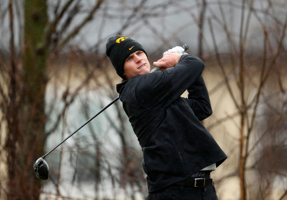 Iowa's Sam Meuret during day two of the 2018 Hawkeye Invitational Friday, April 13, 2018 at Finkbine Golf Course. (Brian Ray/hawkeyesports.com)