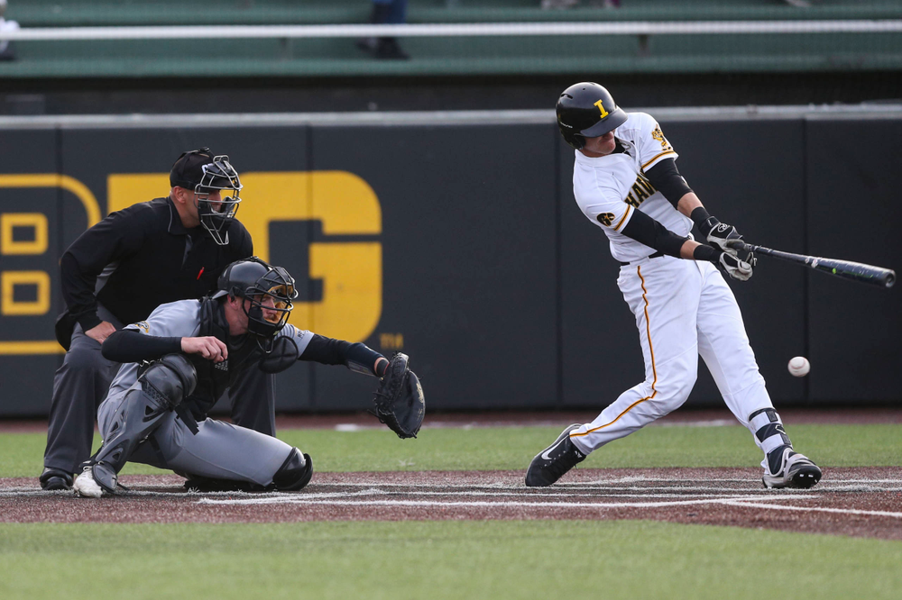 Iowa infielder Tanner Wetrich at baseball vs Milwaukee on Tuesday, April 23, 2019 at Duane Banks Field. (Lily Smith/hawkeyesports.com)