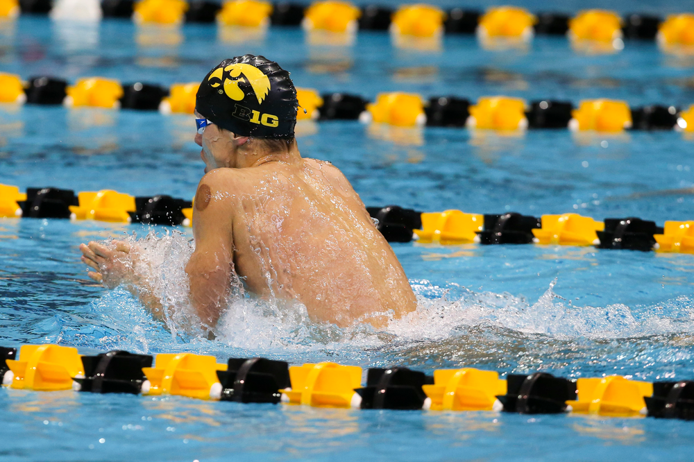 during Iowa swim and dive vs Minnesota on Saturday, October 26, 2019 at the Campus Wellness and Recreation Center. (Lily Smith/hawkeyesports.com)