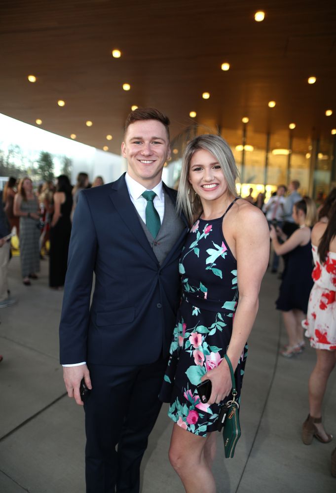 The 2019 Golden Herkys yellow carpet Tuesday, April 23, 2019 at Hancher Auditorium. (Brian Ray/hawkeyesports.com)