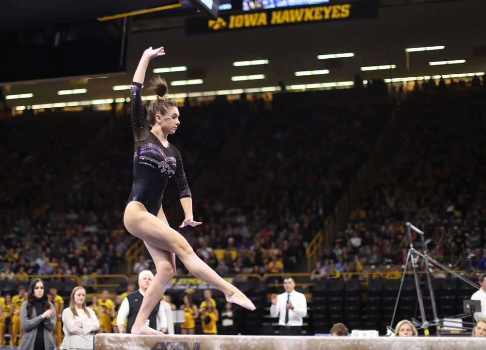 The Iowa Hawkeyes against the Iowa State Cyclones Friday, March 1, 2019 at Carver-Hawkeye Arena. (Brian Ray/hawkeyesports.com)