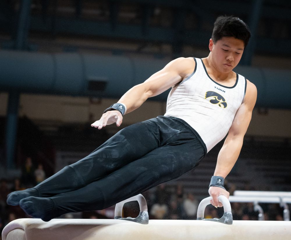 The Iowa Hawekeys against Minnesota and Penn State at the Maturi Pavilion Saturday, March 23, 2019 in Minneapolis, Minn. (C. Morgan Engel/Freelance)