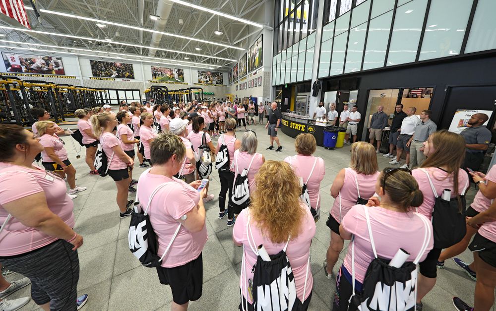 The Ladies Football Academy at the Hansen Football Performance Center in Iowa City on Saturday, Jun 8, 2019. (Stephen Mally/hawkeyesports.com)
