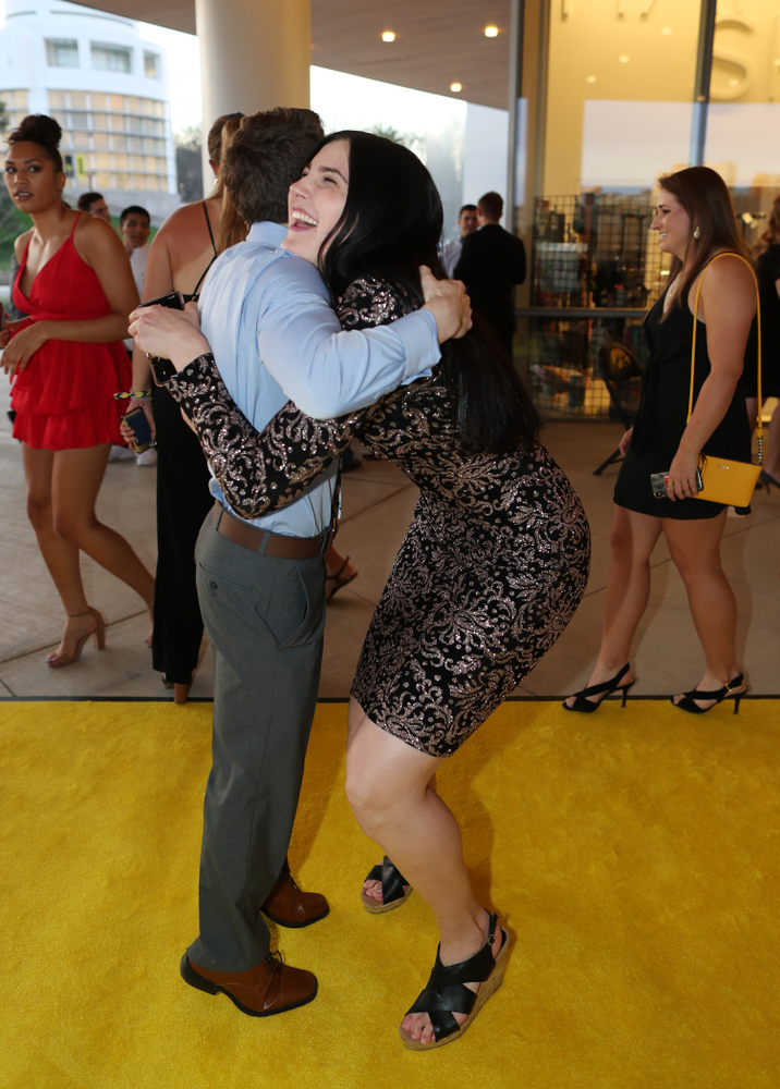 The 2019 Golden Herkys yellow carpet Tuesday, April 23, 2019 at Hancher Auditorium. (Brian Ray/hawkeyesports.com)