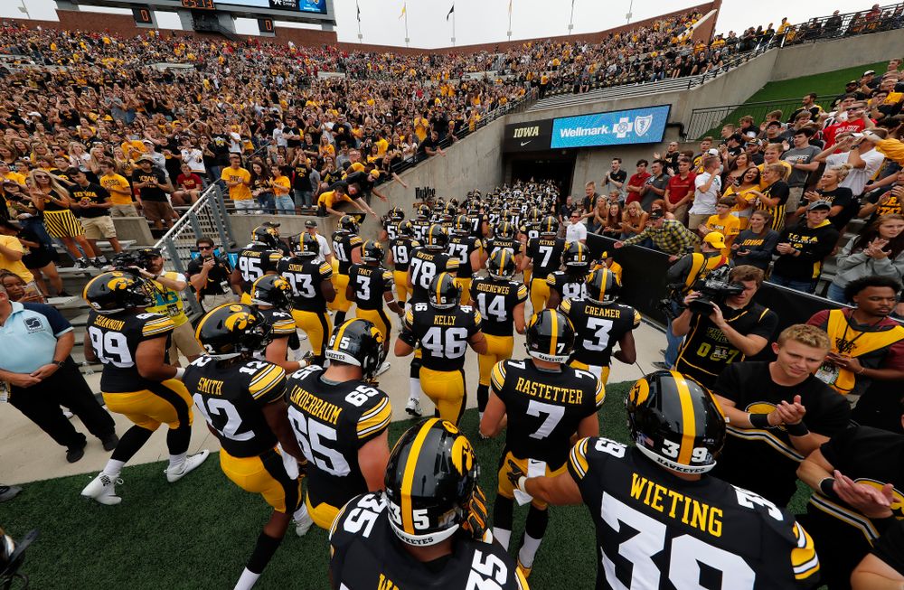 The Iowa Hawkeyes against the Iowa State Cyclones Saturday, September 8, 2018 at Kinnick Stadium. (Brian Ray/hawkeyesports.com)