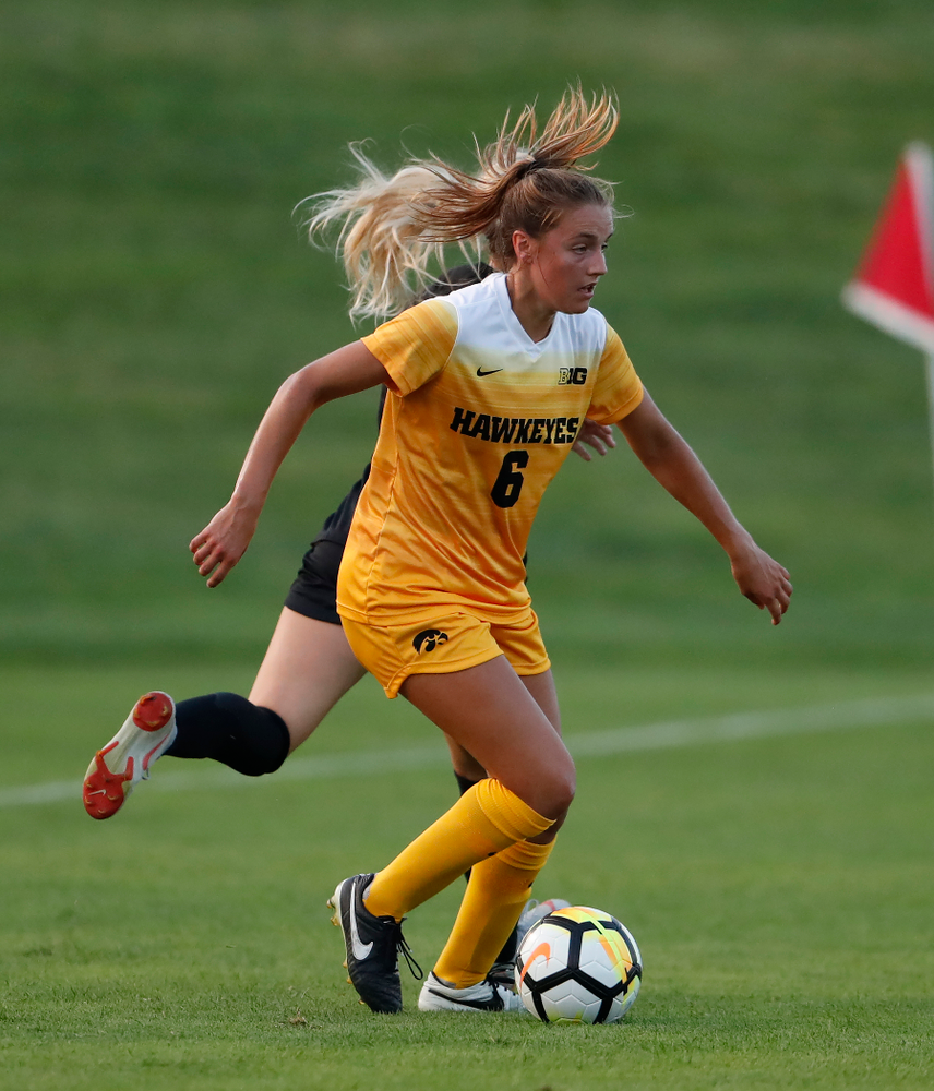 Iowa Hawkeyes Isabella Blackman (6) against the Missouri Tigers Friday, August 17, 2018 at the Iowa Soccer Complex. (Brian Ray/hawkeyesports.com)