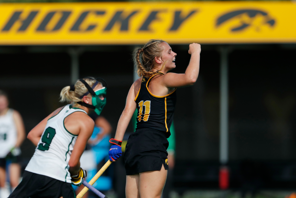 Iowa Hawkeyes Katie Birch (11) against Dartmouth Friday, August 31, 2018 at Grant Field. (Brian Ray/hawkeyesports.com)