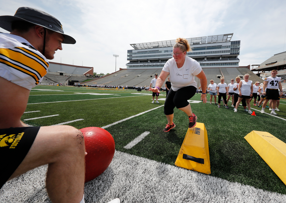 The 2018 Iowa Ladies Football Academy Saturday, June 9, 2018 at Kinnick Stadium. (Brian Ray/hawkeyesports.com)