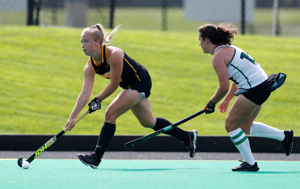 Iowa Hawkeyes Makenna Grewe (4) against Dartmouth Friday, August 31, 2018 at Grant Field. (Brian Ray/hawkeyesports.com)