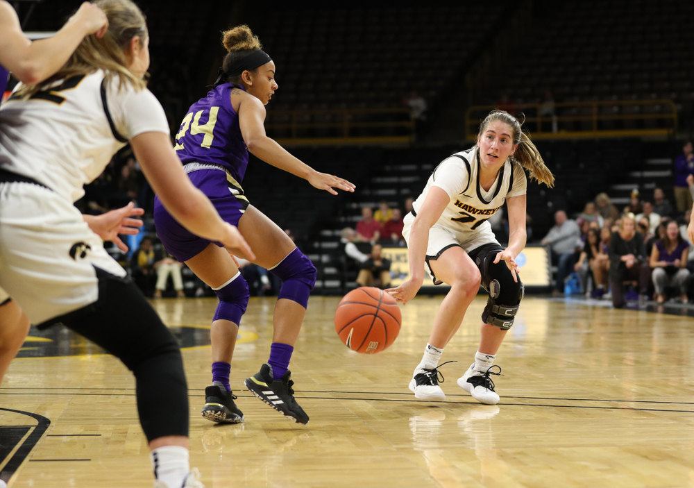 Iowa Hawkeyes guard Kate Martin (20) against North Alabama Thursday, November 14, 2019 at Carver-Hawkeye Arena. (Brian Ray/hawkeyesports.com)