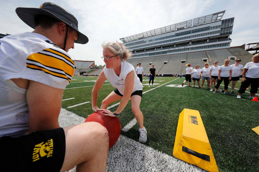 The 2018 Iowa Ladies Football Academy Saturday, June 9, 2018 at Kinnick Stadium. (Brian Ray/hawkeyesports.com)