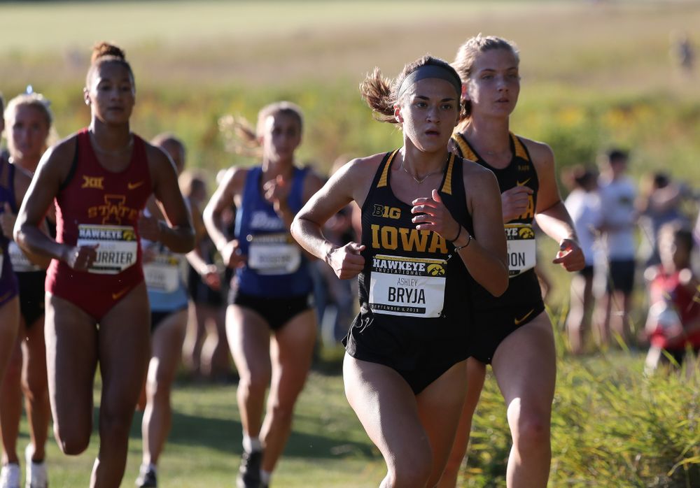 IowaÕs Ashley Bryja runs in the 2019 Hawkeye Invitational Friday, September 6, 2019 at the Ashton Cross Country Course. (Brian Ray/hawkeyesports.com)