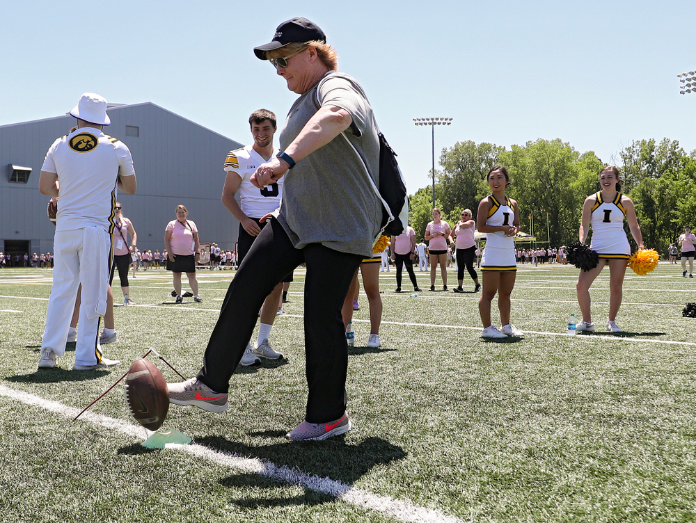 The Ladies Football Academy at the Hansen Football Performance Center in Iowa City on Saturday, Jun 8, 2019. (Stephen Mally/hawkeyesports.com)