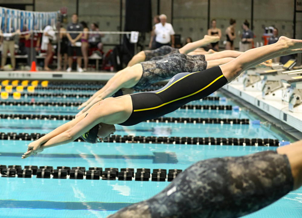 Iowa’s Christina Kaufman swims in the women’s 200 yard butterfly preliminary event during the 2020 Women’s Big Ten Swimming and Diving Championships at the Campus Recreation and Wellness Center in Iowa City on Saturday, February 22, 2020. (Stephen Mally/hawkeyesports.com)