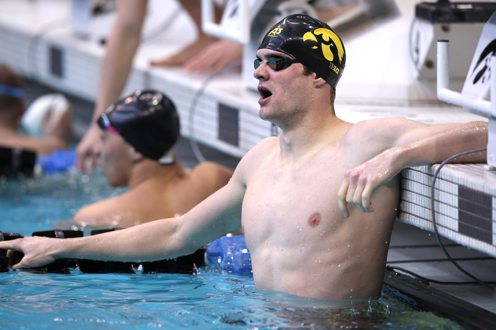 Iowa's Kenneth Mende swims in the preliminaries of the 200-yard IM during the 2019 Big Ten Swimming and Diving Championships Thursday, February 28, 2019 at the Campus Wellness and Recreation Center. (Brian Ray/hawkeyesports.com)