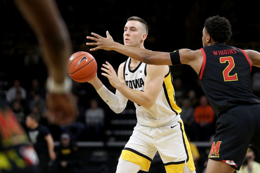 Iowa Hawkeyes guard Connor McCaffery (30) against the Maryland Terrapins Friday, January 10, 2020 at Carver-Hawkeye Arena. (Brian Ray/hawkeyesports.com)