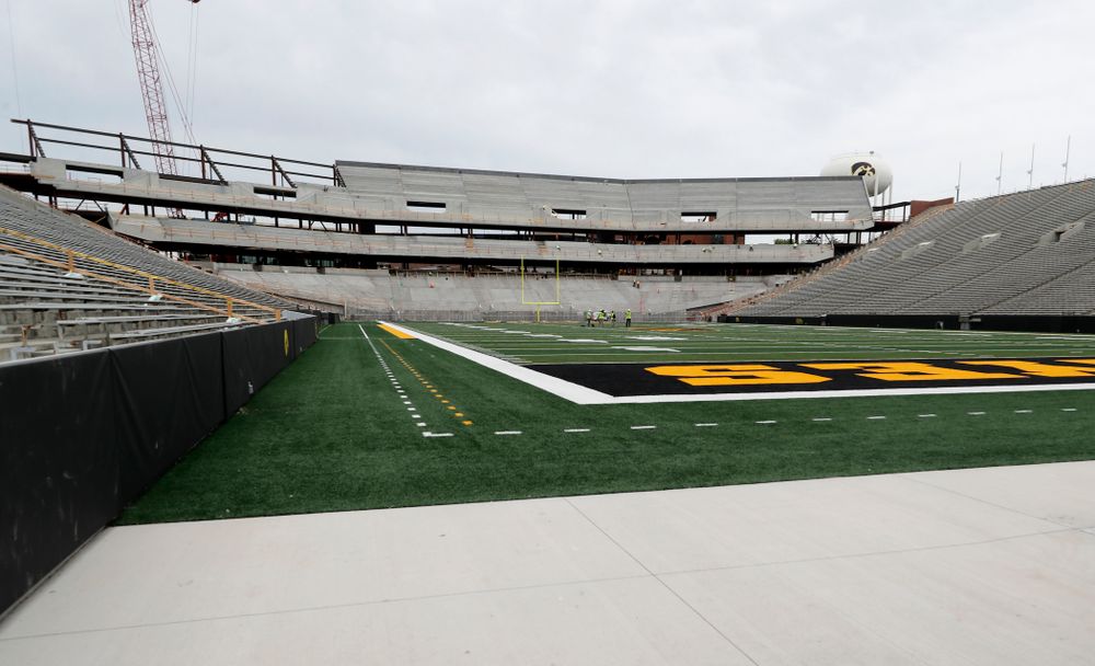The view of the north end zone from the southwest corner Wednesday, June 6, 2018 at Kinnick Stadium. (Brian Ray/hawkeyesports.com)