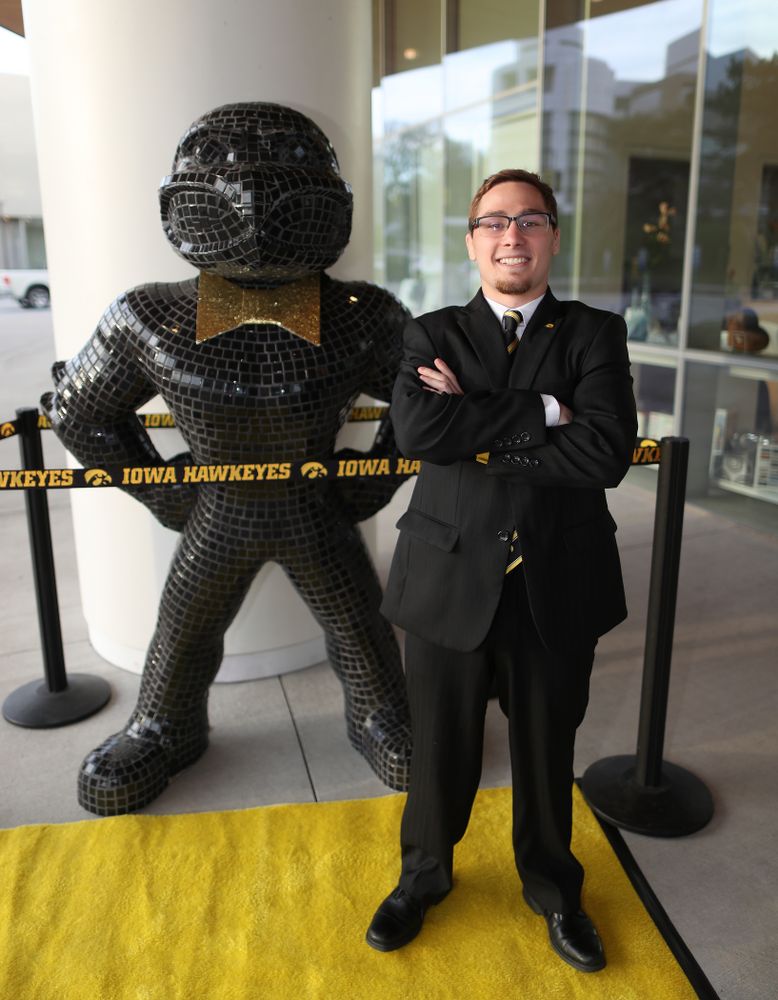 The 2019 Golden Herkys yellow carpet Tuesday, April 23, 2019 at Hancher Auditorium. (Brian Ray/hawkeyesports.com)