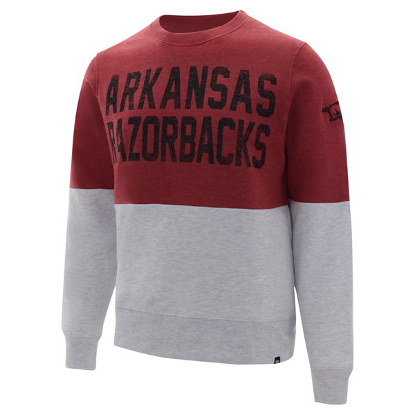 Arkansas Razorbacks Rush House Gibson Fleece Crew - Arkansas Razorbacks ...