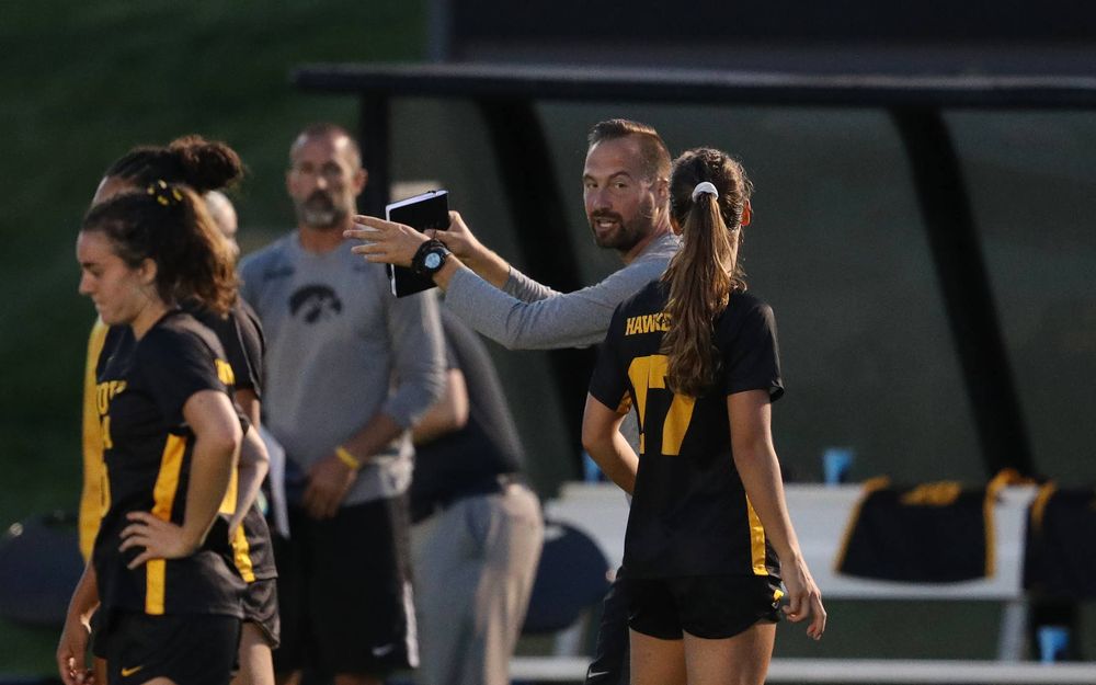 Drago Ceranic Assistant Coach against Western Michigan Thursday, August 22, 2019 at the Iowa Soccer Complex. (Brian Ray/hawkeyesports.com)