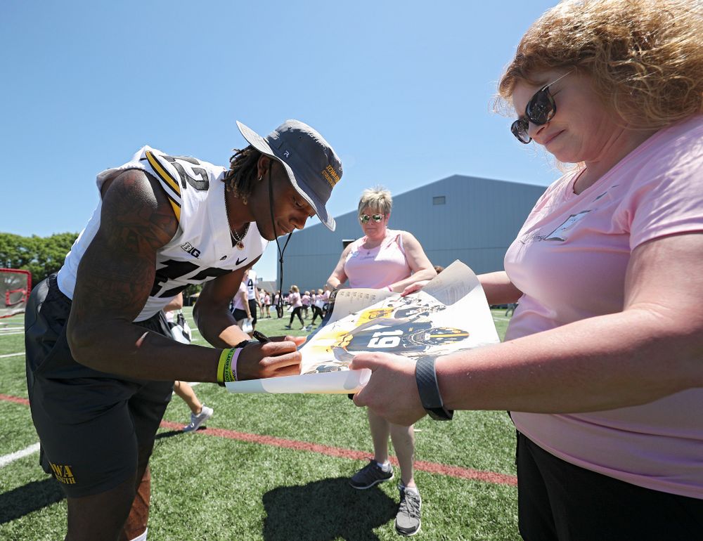 The Ladies Football Academy at the Hansen Football Performance Center in Iowa City on Saturday, Jun 8, 2019. (Stephen Mally/hawkeyesports.com)