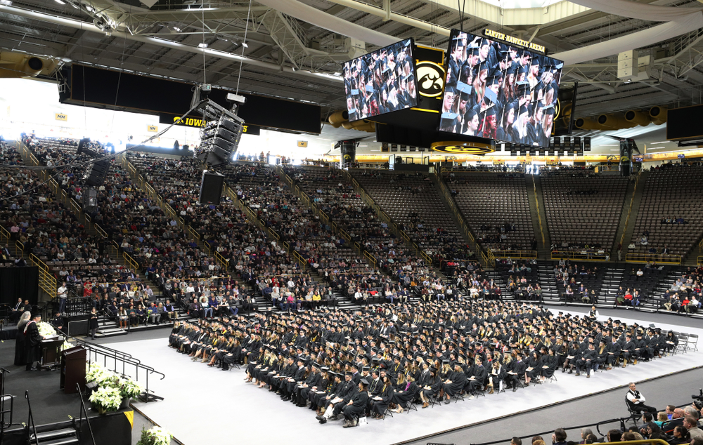 The Fall Commencement Ceremony Saturday, December 15, 2018 at Carver-Hawkeye Arena. (Brian Ray/hawkeyesports.com)