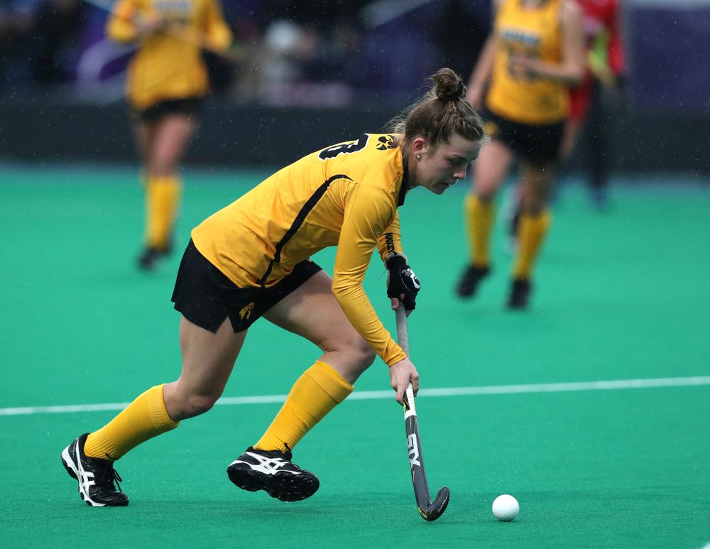 Iowa Hawkeyes Nikki Freeman (8) against Maryland during the championship game of the Big Ten Tournament Sunday, November 4, 2018 at Lakeside Field in Evanston, Ill. (Brian Ray/hawkeyesports.com)