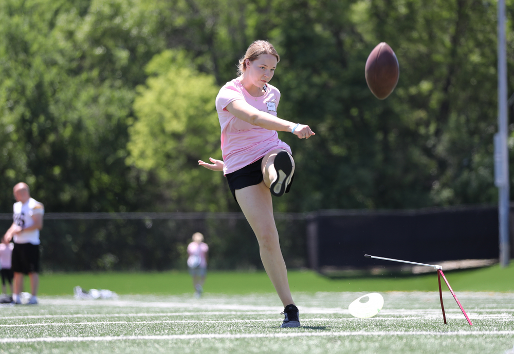 The 2019 Iowa Ladies Football Academy Saturday, June 8, 2019 at Kinnick Stadium. (Brian Ray/hawkeyesports.com)