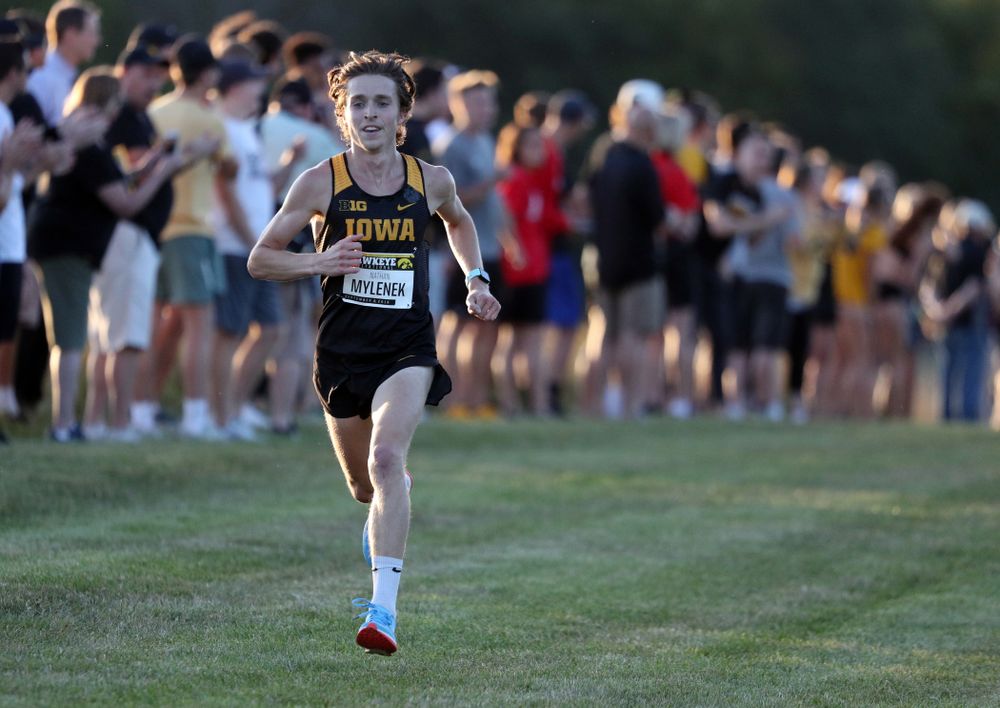 IowaÕs Nathan Mylenek runs in the 2019 Hawkeye Invitational Friday, September 6, 2019 at the Ashton Cross Country Course. (Brian Ray/hawkeyesports.com)