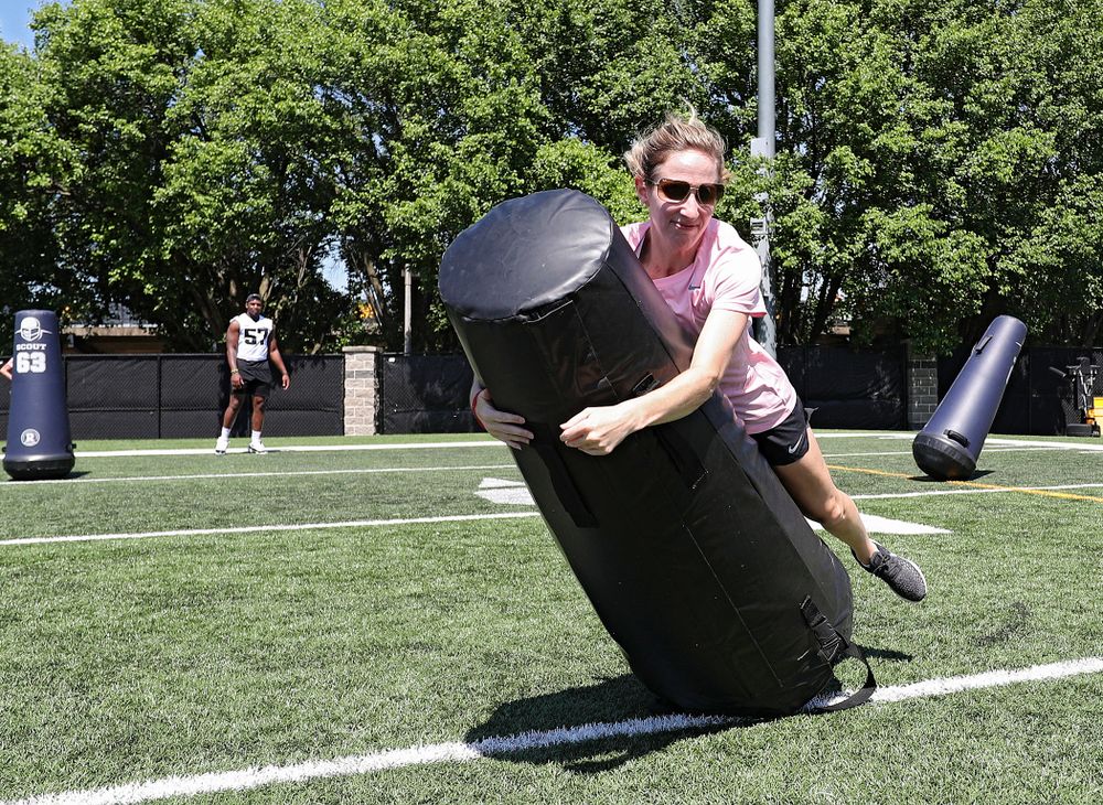 The Ladies Football Academy at the Hansen Football Performance Center in Iowa City on Saturday, Jun 8, 2019. (Stephen Mally/hawkeyesports.com)