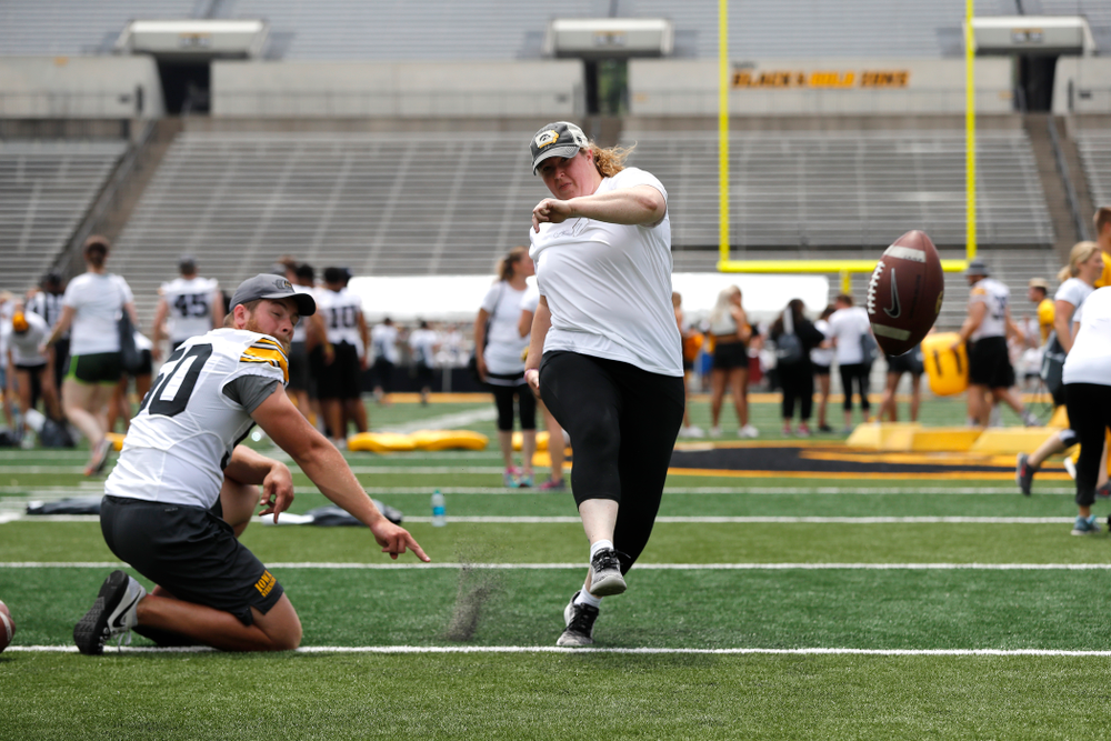 The 2018 Iowa Ladies Football Academy Saturday, June 9, 2018 at Kinnick Stadium. (Brian Ray/hawkeyesports.com)