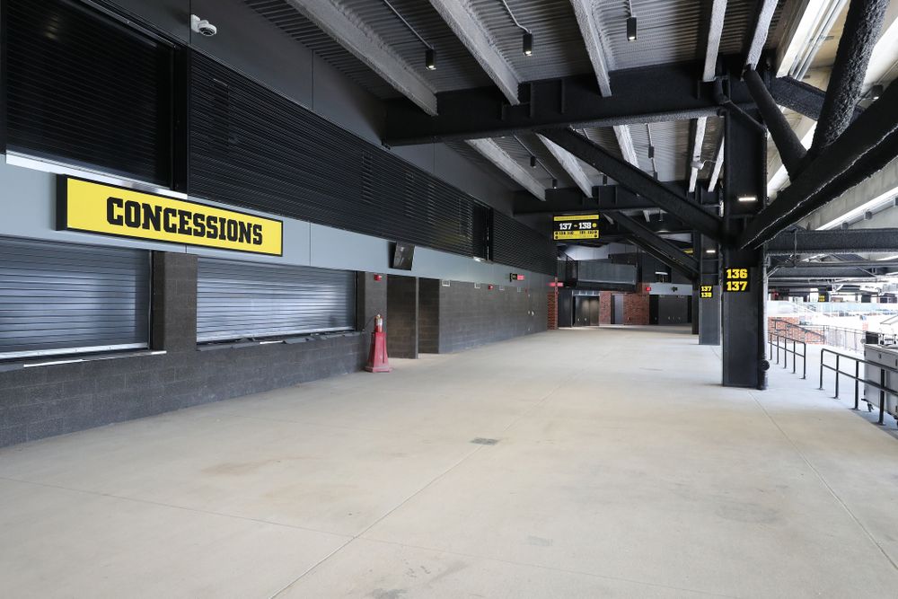The Main Concourse of the new north end zone of Kinnick Stadium Friday, August 9, 2019. (Brian Ray/hawkeyesports.com)