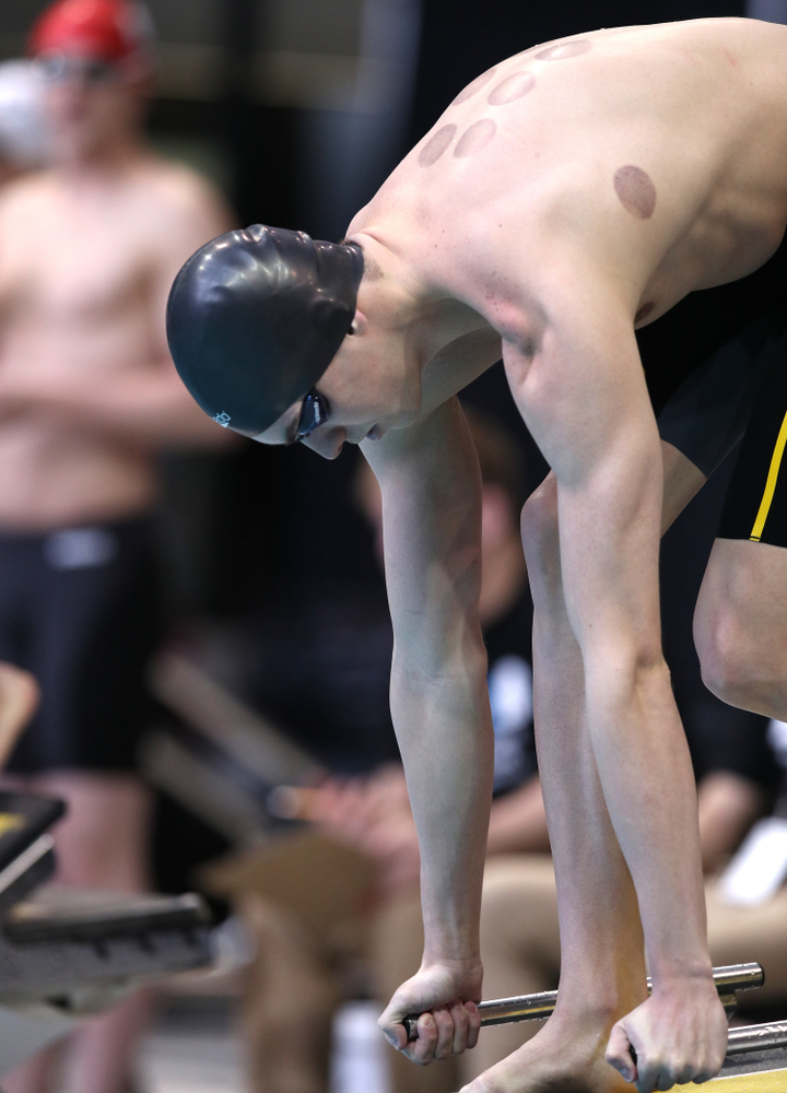 Iowa's Westin Credit swims in the preliminaries of the 200-yard IM during the 2019 Big Ten Swimming and Diving Championships Thursday, February 28, 2019 at the Campus Wellness and Recreation Center. (Brian Ray/hawkeyesports.com)