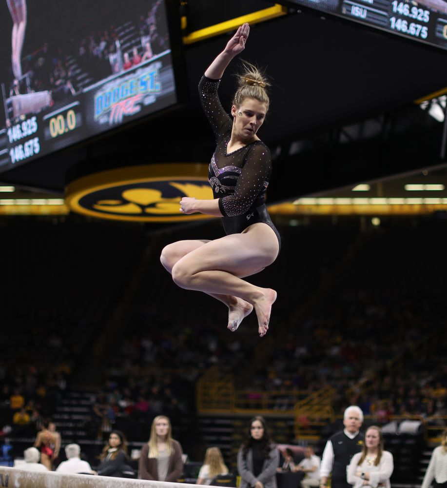 The Iowa Hawkeyes against the Iowa State Cyclones Friday, March 1, 2019 at Carver-Hawkeye Arena. (Brian Ray/hawkeyesports.com)