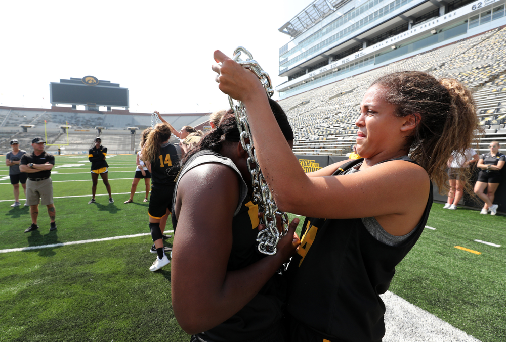 The Iowa WomenÕs Basketball Team participates in the The Program Tuesday, September 17, 2019 at Kinnick Stadium (Brian Ray/hawkeyesports.com)