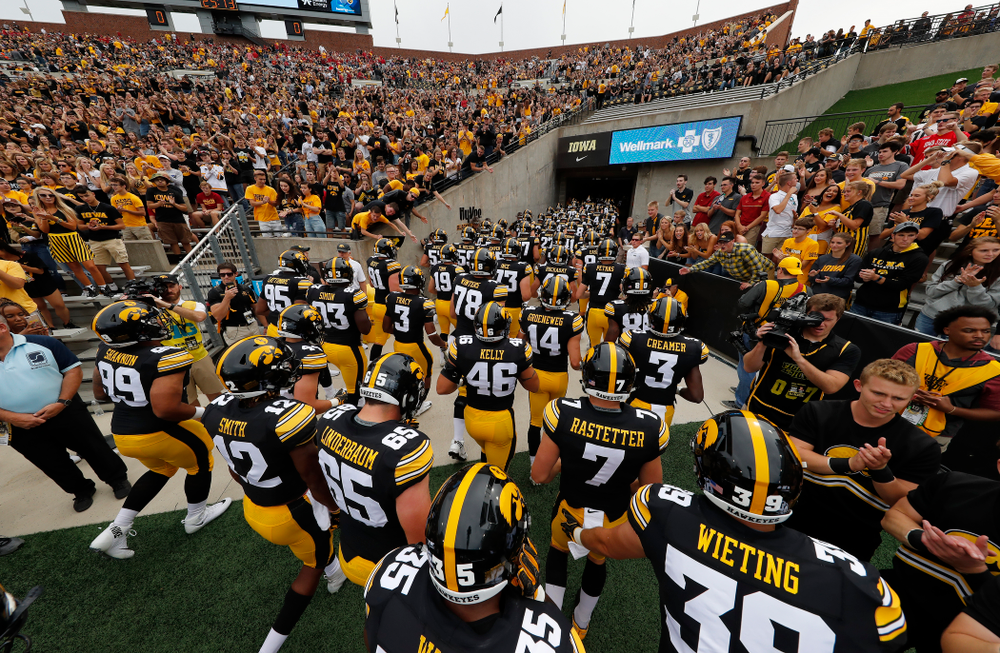 The Iowa Hawkeyes against the Iowa State Cyclones Saturday, September 8, 2018 at Kinnick Stadium. (Brian Ray/hawkeyesports.com)