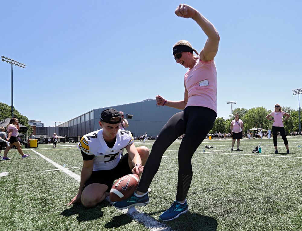 The Ladies Football Academy at the Hansen Football Performance Center in Iowa City on Saturday, Jun 8, 2019. (Stephen Mally/hawkeyesports.com)