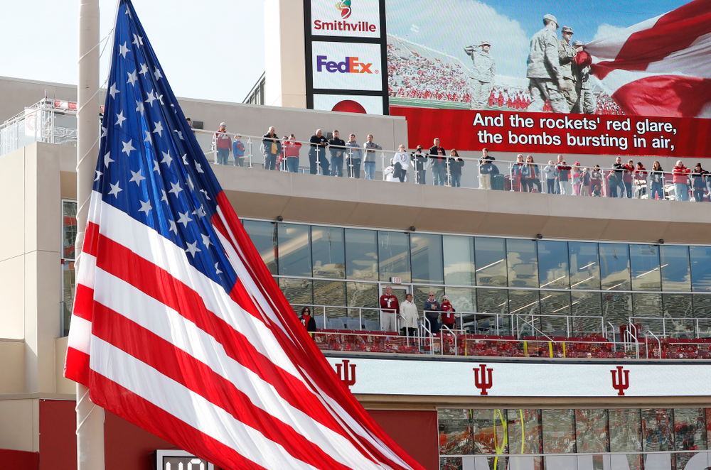 The Iowa Hawkeyes against the Indiana Hoosiers Saturday, October 13, 2018 at Memorial Stadium, in Bloomington, Ind. (Brian Ray /hawkeyesports.com)