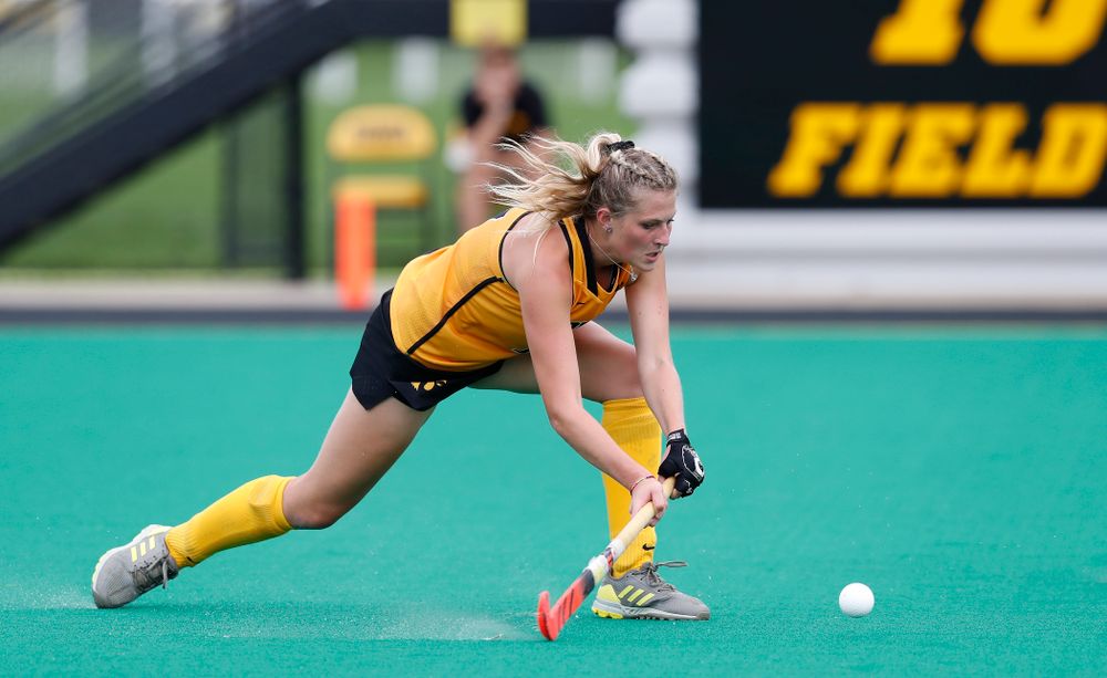 Iowa Hawkeyes Ellie Holley (7) against Ball State Sunday, September 2, 2018 at Grant Field. (Brian Ray/hawkeyesports.com)