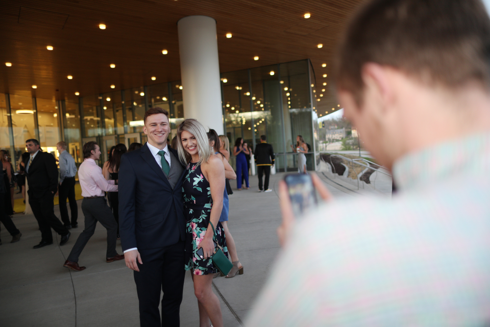 The 2019 Golden Herkys yellow carpet Tuesday, April 23, 2019 at Hancher Auditorium. (Brian Ray/hawkeyesports.com)